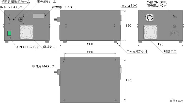 外観図（DLC06W）